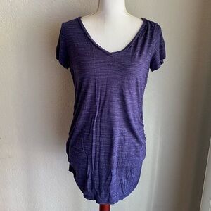 Motherhood Indigo Blue V-Neck Women's Top